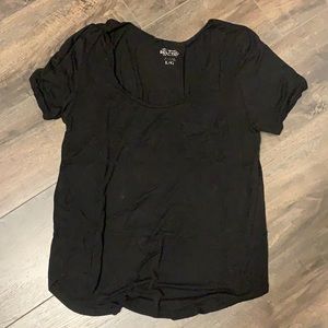 Plain black T-shirt